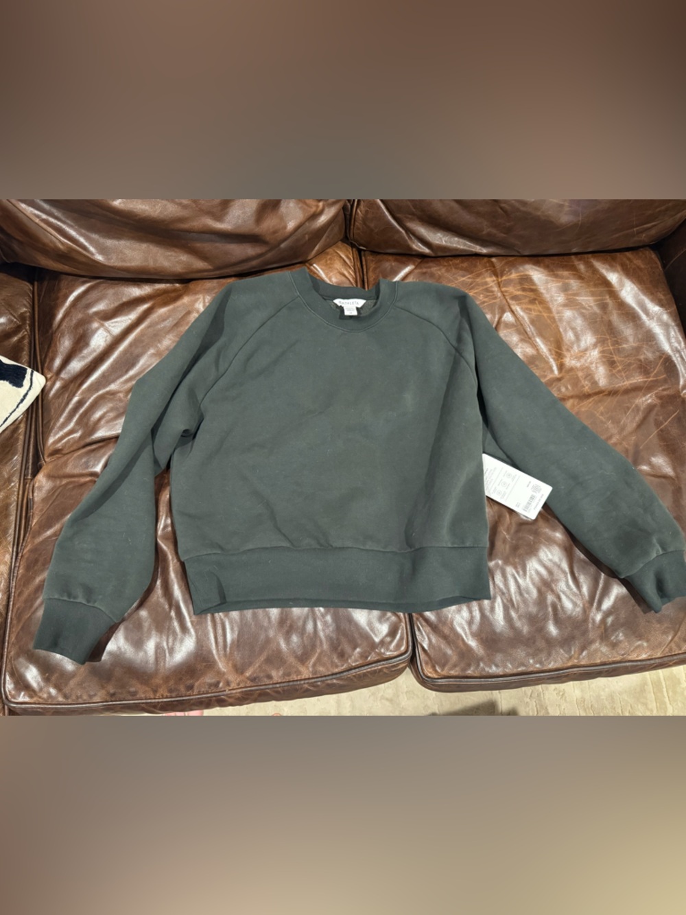 Easy Fleece Crew Sweatshirt NWT M Elm